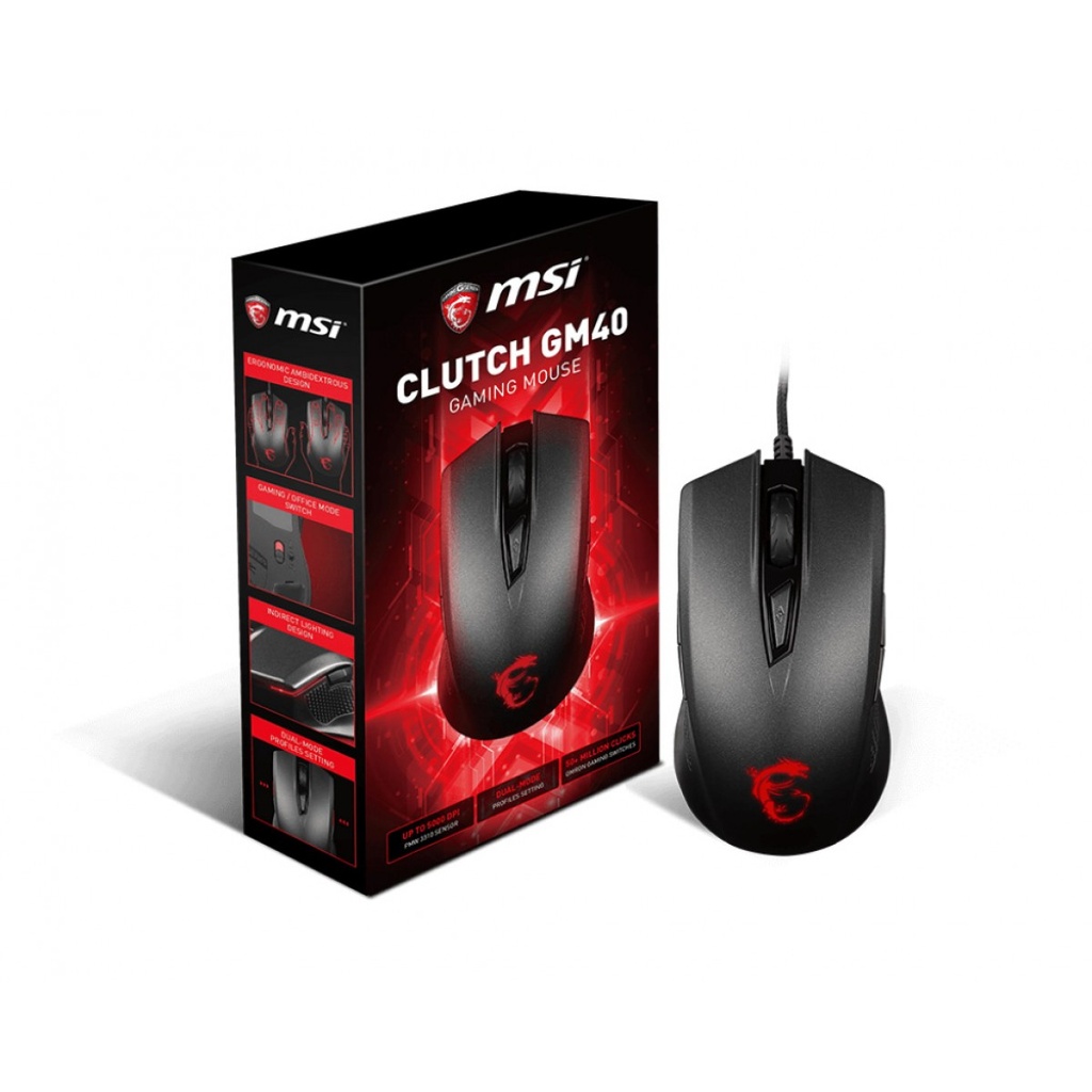 MSI GM40 SOURIS Noir