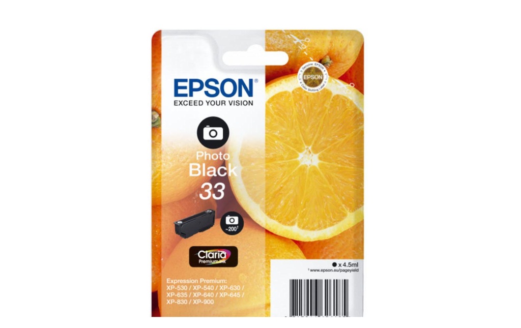 EPSON T3341 PBk ORANGE PHOTO NOIR