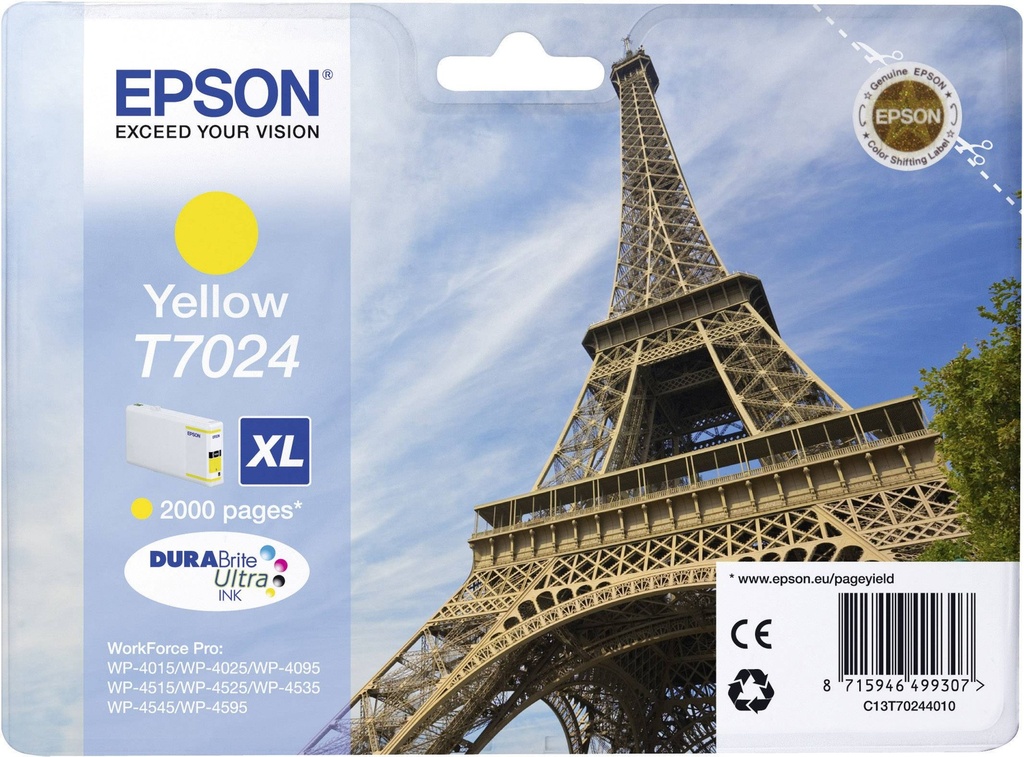 EPSON T7024 Y TOUR EIFFEL JAUNE