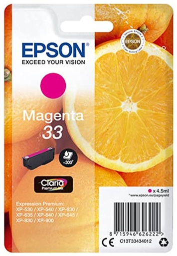 [C13T33434012] EPSON T3343 M ORANGE MAGENTA