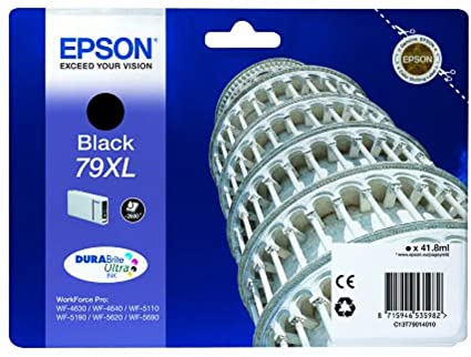 [T79014010] EPSON T79 XL Bk TOUR DE PISE NOIR